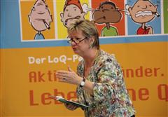 NRW-Schulministerin Sylvia Löhrmann bei der Neueröffnung des LoQ-Parcours 2016